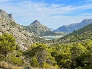 Tramuntana Gebirge mit Blick auf den Stausee Cuber
