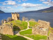 Urquhart Castle at Loch Ness in Scotland Urquhart Castle at Loch Ness in Scotland