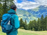 Thomas on the European long-distance hiking trail E5