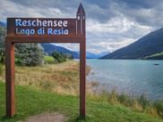 Sign at Lake Reschen