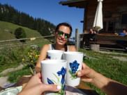 Buttermilch in der Stoibenmöseralm