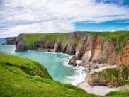 The coast of Pembrokeshire in Wales The coast of Pembrokeshire in Wales