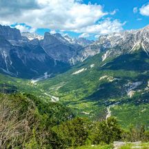 Wandererlebnis in den albanischen Bergen
