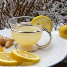 Wärmender Ingwer Tee mit Zitrone