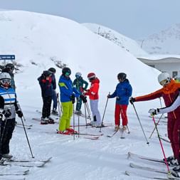 Skiegruppe in Obertauern