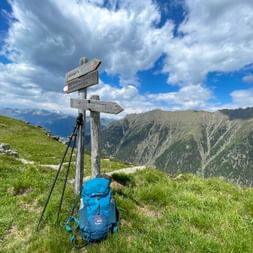 Wegweiser Höhenweg Passeiertal