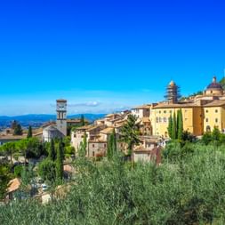 Franziskusweg mit Ausblick nach Assissi