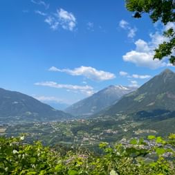 Panoramic view of the valley towards Merano