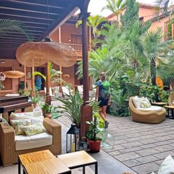 Courtyard of the Hotel La Quinta Roja
