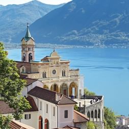 The Madonna del Sasso pilgrimage church in Locarno