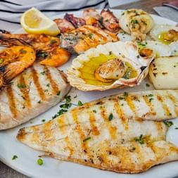 Fischplatte am Gardasee