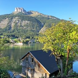 Panoramic view at Lake Altaussee