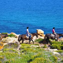 Hiking with horses at the Camí de Cavalls
