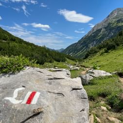 Signpost on the Lechweg trail