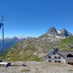 Leutkircher Hütte in the Lechtal Alps