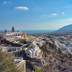 Panoramic views in Santorini