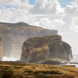 The Fungus Rock on the island of Gozo