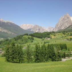 Die Gemeinde "Cortina" in den Dolomiten