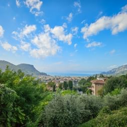 Landscape with Lake Garda in the background