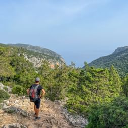 Hikers with a beautiful view
