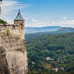 Königstein Fortress with a beautiful view