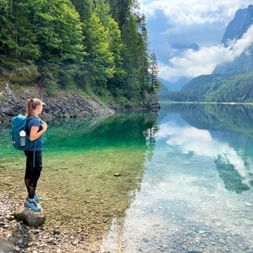 Dachsteingletscher und kristallklarer Gosausee