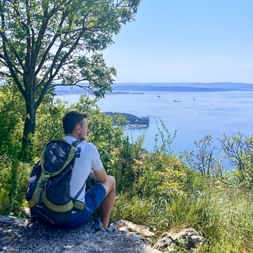 Wanderpause Küstenweg nach Triest