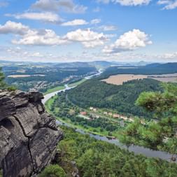 Panoramablick vom Lilienstein