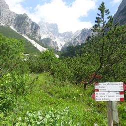 Mountain landscape of the Brenta Dolomites