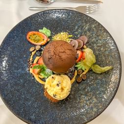 Leckeres Schokoküchlein zum Dessert