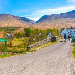 Walkers enjoy the walk through Bridgle of Orchy