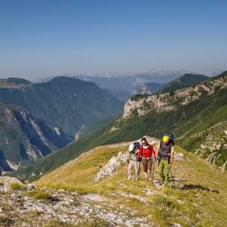Hikers on the Bjelasnica Mountains