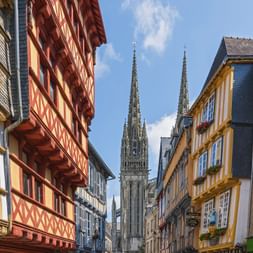 The old town centre of Quimper