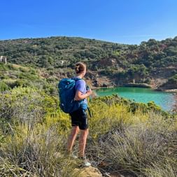 Hiker on Elba