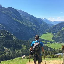 Hiker in the Tennengebirge