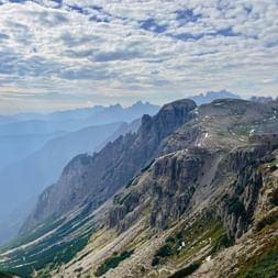 Mountain panorama of the Dolomites