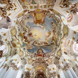 Das Deckenfresko der Wieskirche