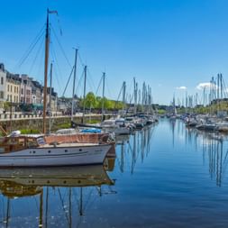 Port in the town of “Vannes” on the Gulf of Morbihan