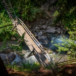 Bridge in the Leitenwaal gorge