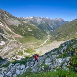 Breathtaking views of the Pitztal valley