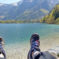 Hiking break at Lake Wolfgangsee