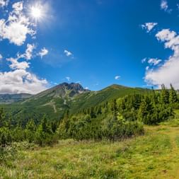 Mountain panorama of the High Tatras
