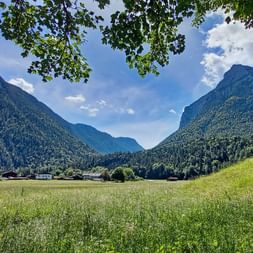 Valley landscape on the Salzburg Pilgrims' Trail 