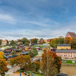 The town of Porvoo with its colourful houses