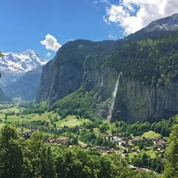 Der Staubbachfall in Lauterbrunnen