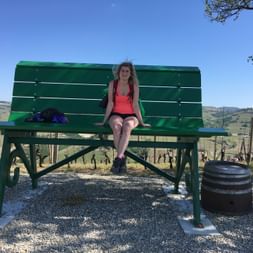 Parkbank Piemont Riesen Parkbank in Piemont