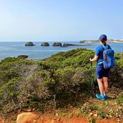 Meerblick in Martinhal beim Wandern auf der Rota Vicentina