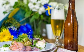 Schwedisches Gericht Klämma mit Surströmming
