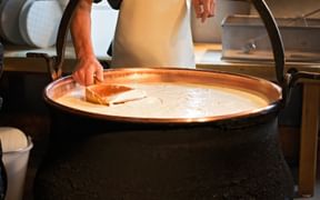 Traditional alpine cheese production
