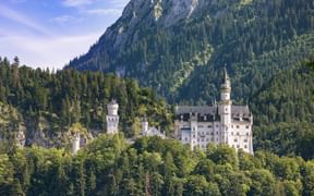 Blick auf das Schloss Neuschwanstein